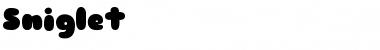 Sniglet Regular Font Title Preview