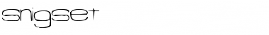 Snigset Regular Font Title Preview