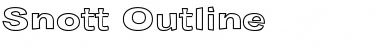 Snott Outline Font Title Preview