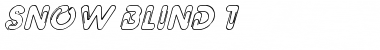 Snow-blind 1 Italic Font Title Preview
