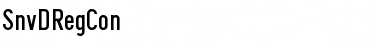 SnvDRegCon Regular Font Title Preview