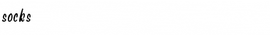 Socks Regular Font Title Preview