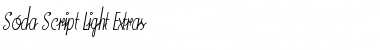 Soda Script Light Extras Regular Font Title Preview