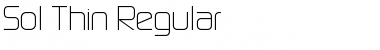 Sol Thin Regular Font Title Preview