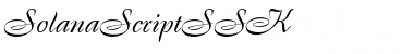 SolanaScriptSSK Regular Font Title Preview