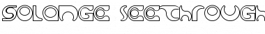 Solange seethrough Regular Font Title Preview