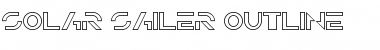 Solar Sailer Outline Regular Font Title Preview