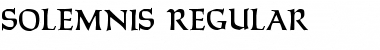 Solemnis Regular Font Title Preview