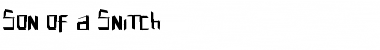 Son of a Snitch Regular Font Title Preview