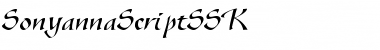 SonyannaScriptSSK Regular Font Title Preview