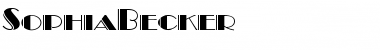 SophiaBecker Regular Font Title Preview