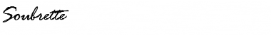 Soubrette Regular Font Title Preview