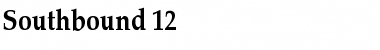 Southbound 12 Regular Font Title Preview
