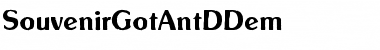 SouvenirGotAntDDem Regular Font Title Preview