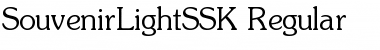 SouvenirLightSSK Regular Font Title Preview