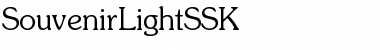 SouvenirLightSSK Regular Font Title Preview