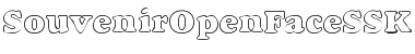 SouvenirOpenFaceSSK Regular Font Title Preview
