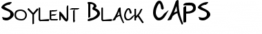 Soylent Black CAPS Regular Font Title Preview