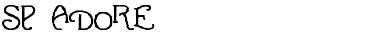SP ADORE Regular Font Title Preview