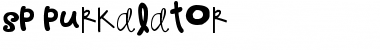 sp purkalator Regular Font Title Preview