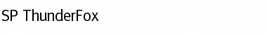 SP ThunderFox Regular Font Title Preview