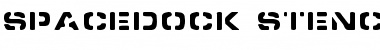 Spacedock Stencil Regular Font Title Preview