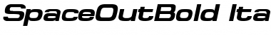 SpaceOutBold Italic Font Title Preview