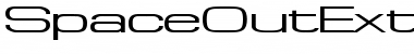 SpaceOutExtended Regular Font Title Preview