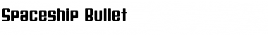 Spaceship Bullet Regular Font Title Preview