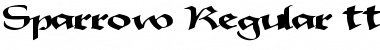 Sparrow Regular Font Title Preview