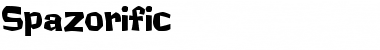Spazorific Regular Font Title Preview