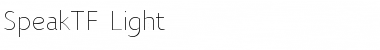 SpeakTF-Light Regular Font Title Preview