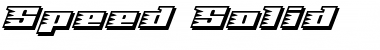 Speed Solid Font Title Preview