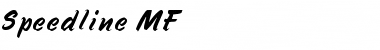 Speedline MF Regular Font Title Preview