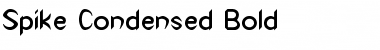 Spike-Condensed Bold Font Title Preview