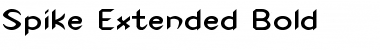 Spike-Extended Bold Font Title Preview
