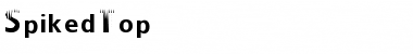 SpikedTop Regular Font Title Preview