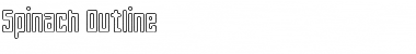 Spinach Outline Regular Font Title Preview