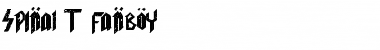 Spinal T. FanBoy Regular Font Title Preview