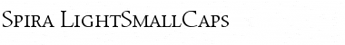 Spira-LightSmallCaps Regular Font Title Preview