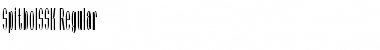 SpitbolSSK Regular Font Title Preview