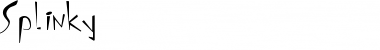 Splinky Regular Font Title Preview