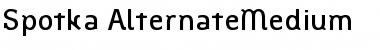 Spotka AlternateMedium Regular Font Title Preview
