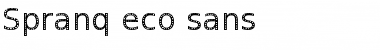 Spranq eco sans Regular Font Title Preview