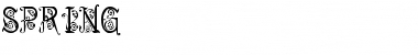 Spring Regular Font Title Preview
