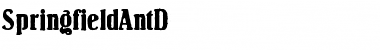 SpringfieldAntD Regular Font Title Preview