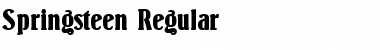 Springsteen Regular Font Title Preview