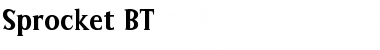 Sprocket BT Regular Font Title Preview