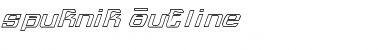 spuknik outline Regular Font Title Preview