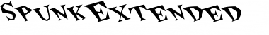 SpunkExtended Regular Font Title Preview